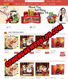 Template bloger ban hang banh keo chuan seo